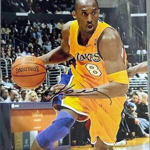 Lakers Basketball Player Kobe Bryant Signed Poster